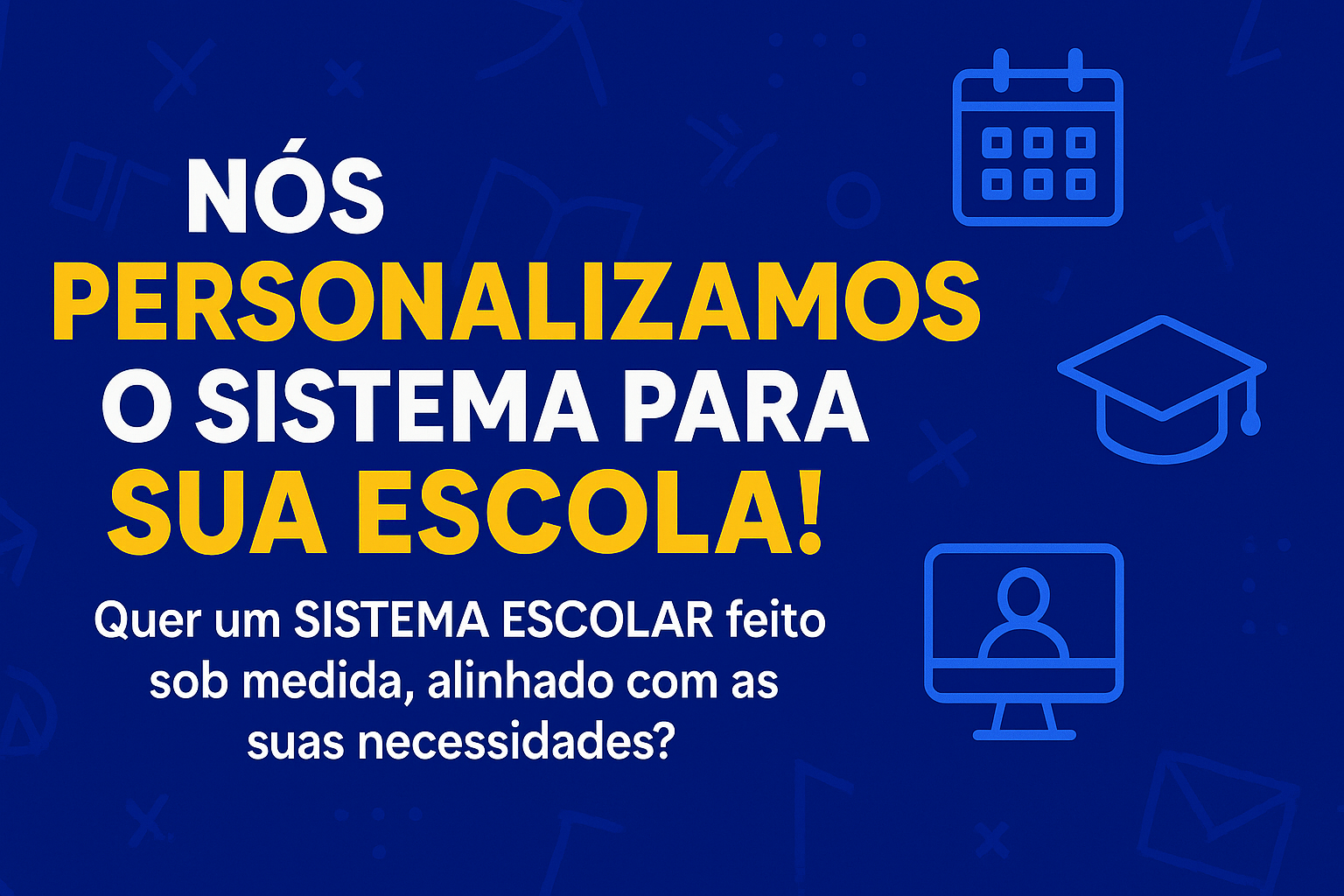 Sistema online completo para escolas